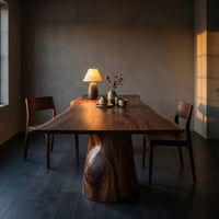Mid Century Freeform Dining Table For Kitchen Dining Space, view 9