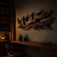 Wall Art Scandinavian Contour Wall Decor For Lake House Interior, view 9