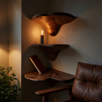 Solid Wood Mushroom Shelf Farmhouse Solid Living Room Entryway, view 9