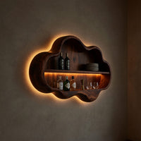 Solid Wood Wine Rack Mid Century Display Home Bar, view 9