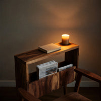 Solid Wood Sofa Arm Table Live Edge Side Furniture Decoration, view 9