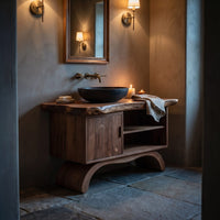 Solid Wood Bathroom Vanity Double Sink Master, view 9
