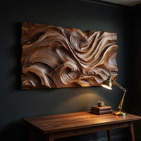 Book-Matched Boards, Carved Into a Rolling Sea Wall Panel, view 9 — view 9