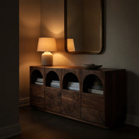 Solid Wood Sideboard Arched Niche Living Room, view 9