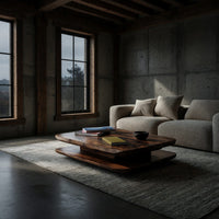 Two Thick Tiers, One Hidden Plinth: Coffee Table in Wood, view 9