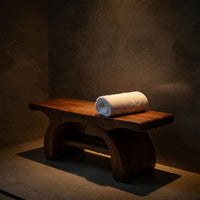 Solid Wood Teak Shower Bench Bathroom Spa, view 9