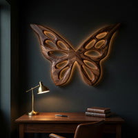 Gouge-Hollowed Butterfly Wing Panels in Figured Walnut, view 9 — view 9