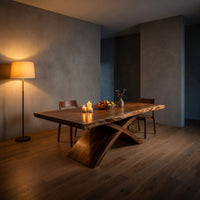 Contemporary Organic Edge Dining Table For Dining Interior, view 9