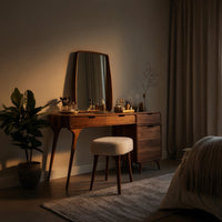 Solid Wood Dressing Table Handmade Vanity Bedroom, view 9
