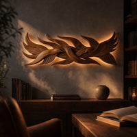 Wall Art Contemporary Organic Wall Decor For Stair Landing Space, view 9