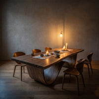 Sculptural Dining Table For Tropical Dining Space, view 9