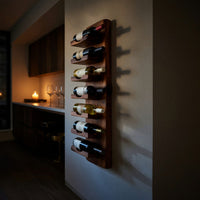 Solid Wood Wine Rack Vertical Wall Mounted Dining Home Bar, view 9