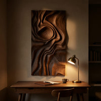 One Walnut Slab Read Like a Contour Map, Wall Art Panel, view 9 — view 9