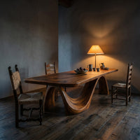 Minimalist Irregular Dining Table For Apartment Dining Area, view 9