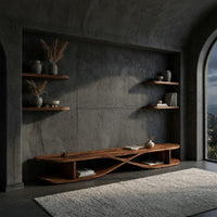Low TV Console for a Wide Wall in an Open Living Room, view 9