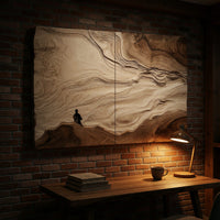 A Single Log, Opened Out Into a Canyon Wall Panel, view 9 — view 9