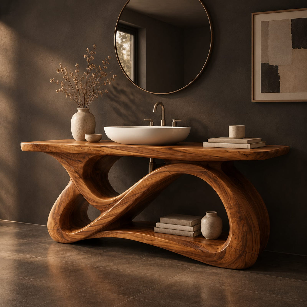 Natural wood grain detail