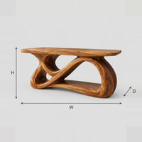 Infinity Loop Bathroom Vanity With Open Shelf Inside The Base dimension diagram with width, height and depth
