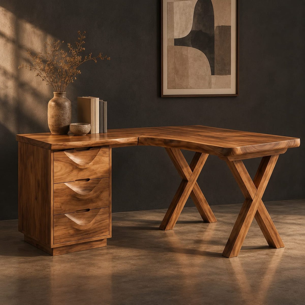 Natural wood grain detail