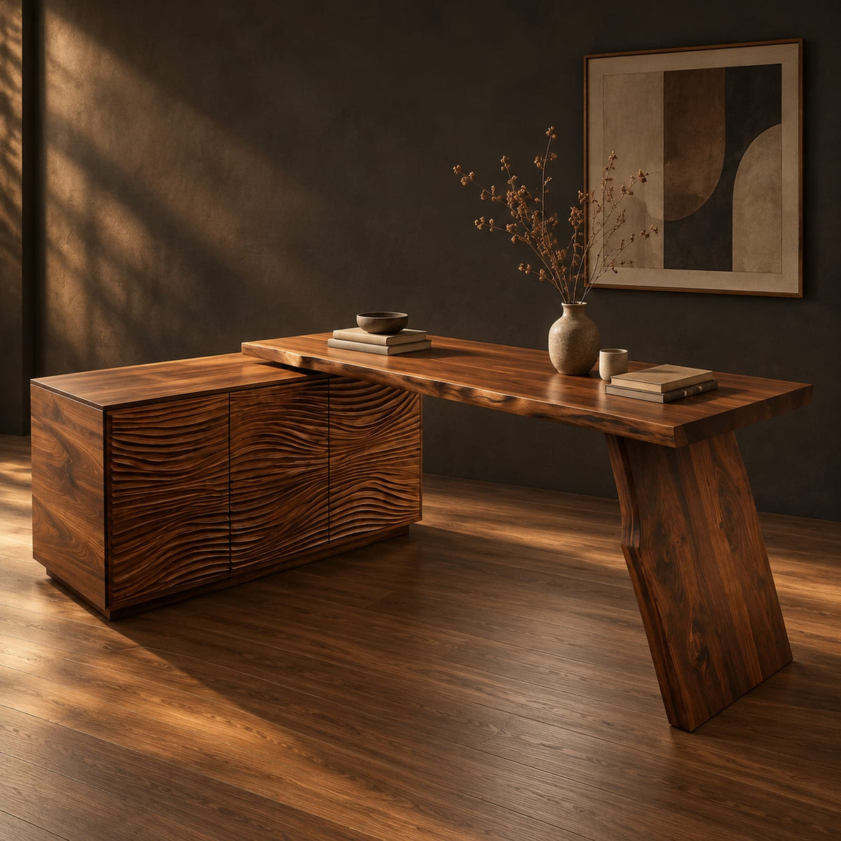 Natural wood grain detail