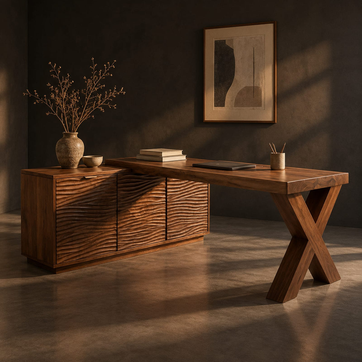 Natural wood grain detail