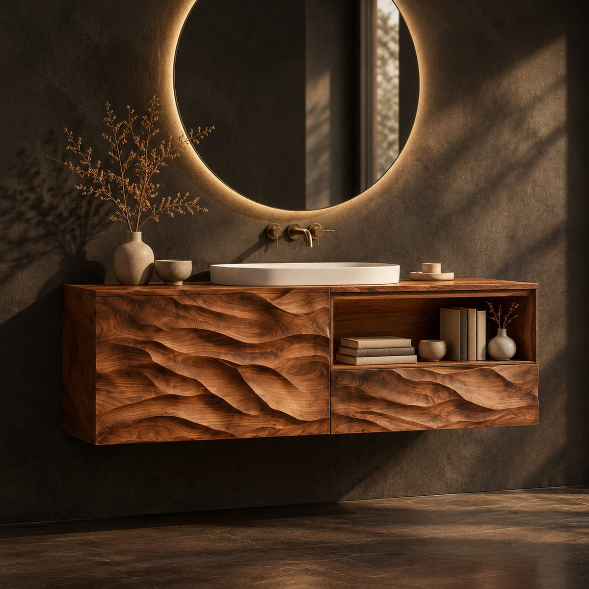 Natural wood grain detail