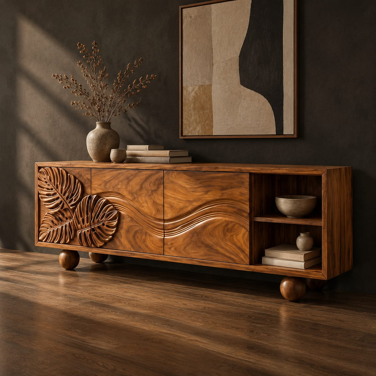 Natural wood grain detail