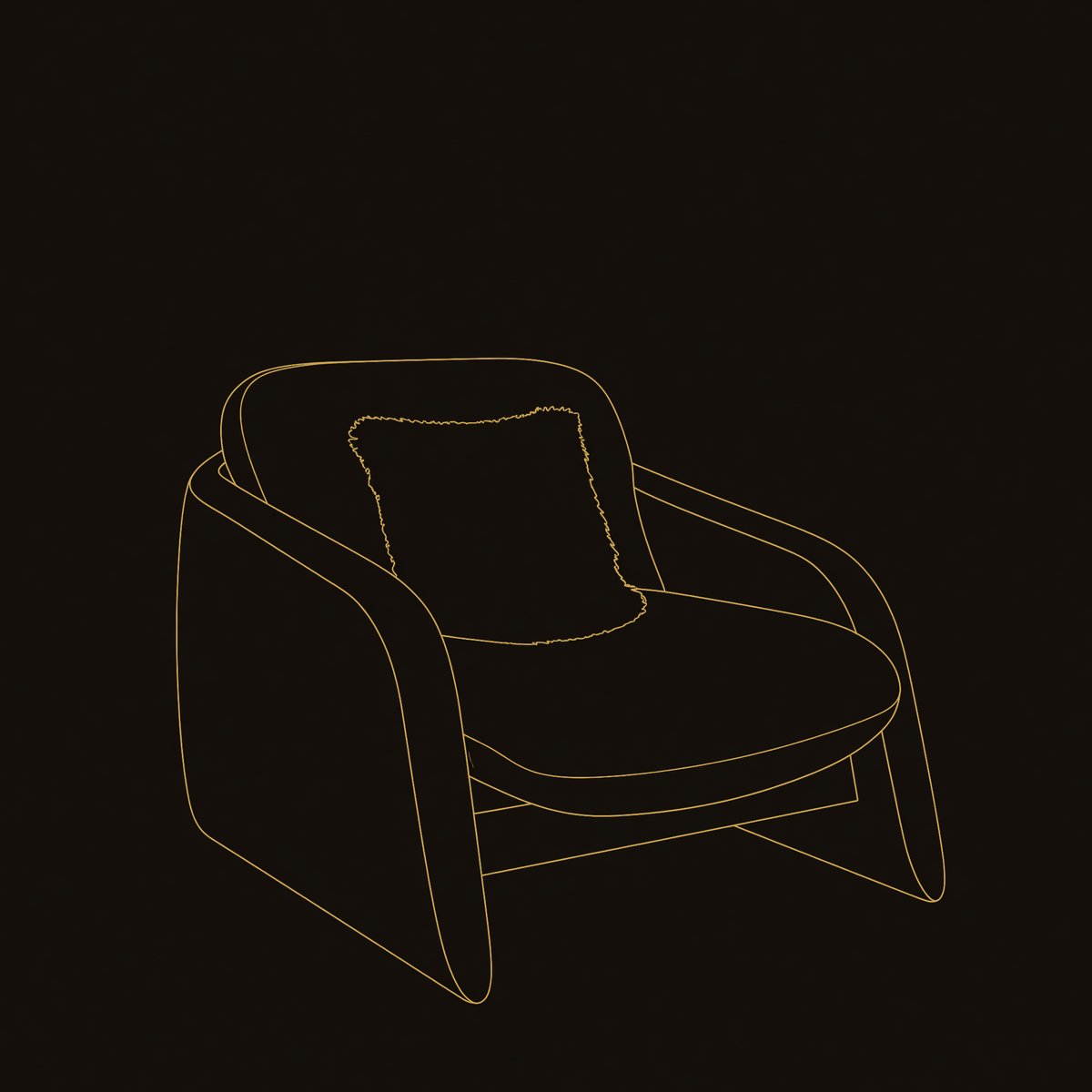 Solid Wood Chair Natural Relaxing Living Space dimension diagram