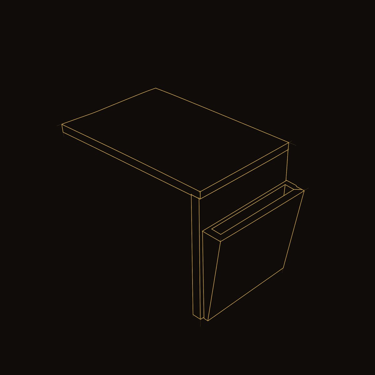 Solid Wood Sofa Arm Table Armrest Cozy Living Room dimension diagram