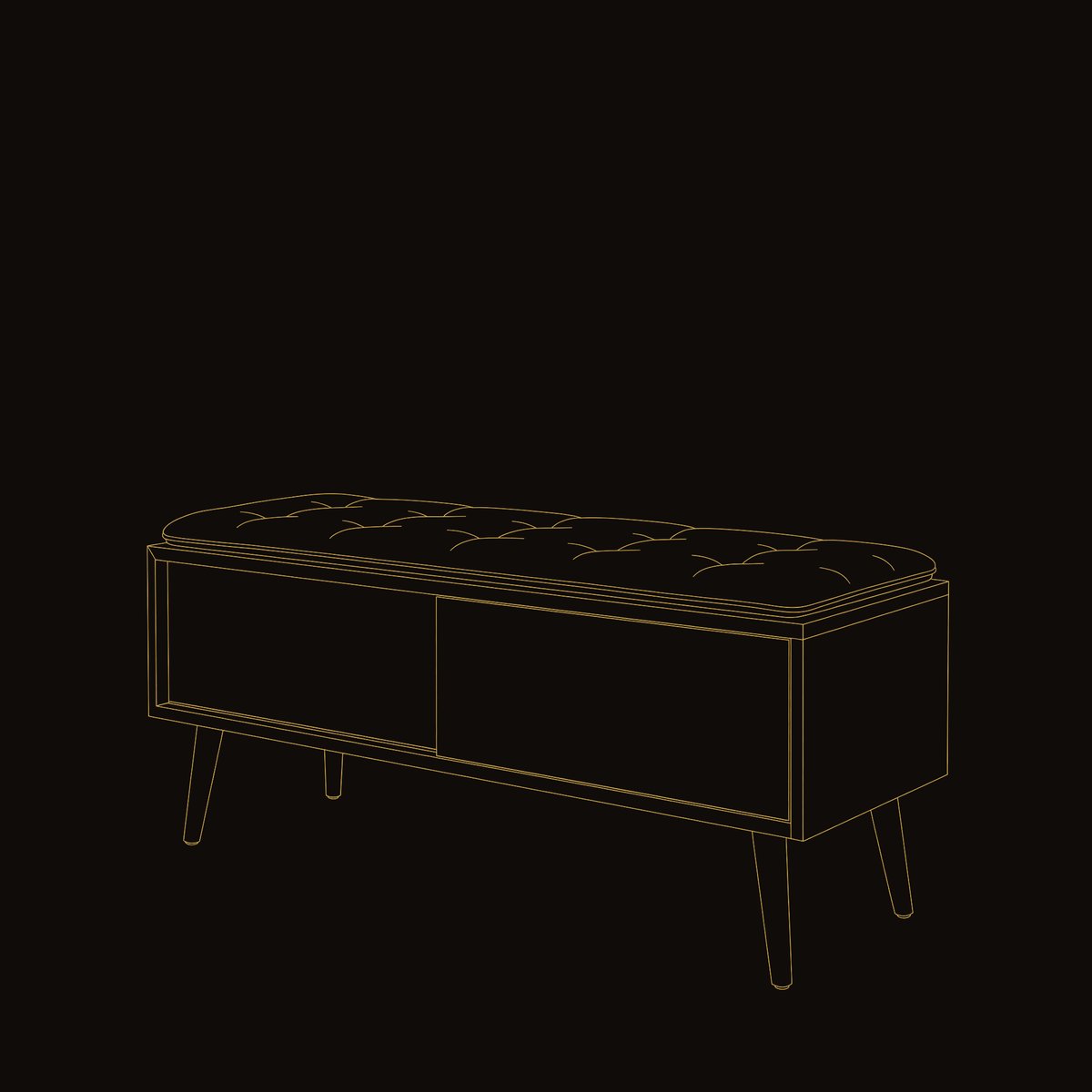 Solid Wood Entryway Storage Bench Hallway dimension diagram