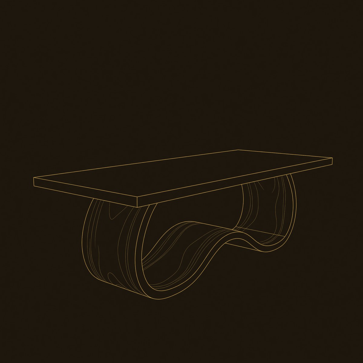 Boho Statement Table For Indoor Pool Dining Area dimension diagram