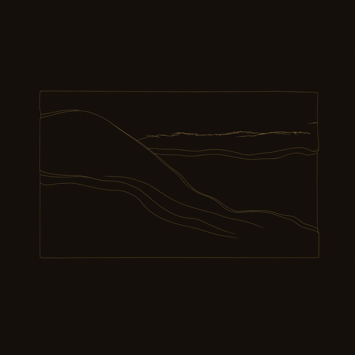 Chisel-Cut Ridgeline Wall Relief, Walnut and Sapwood dimension diagram