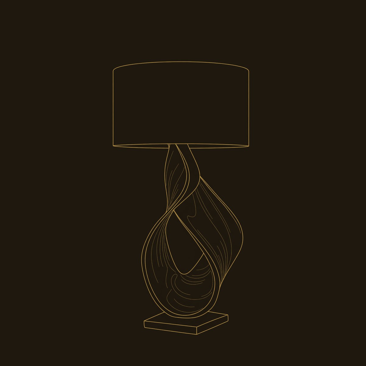 Contemporary Artistic Lamp Office Desk Studio Workspace Corner Space dimension diagram