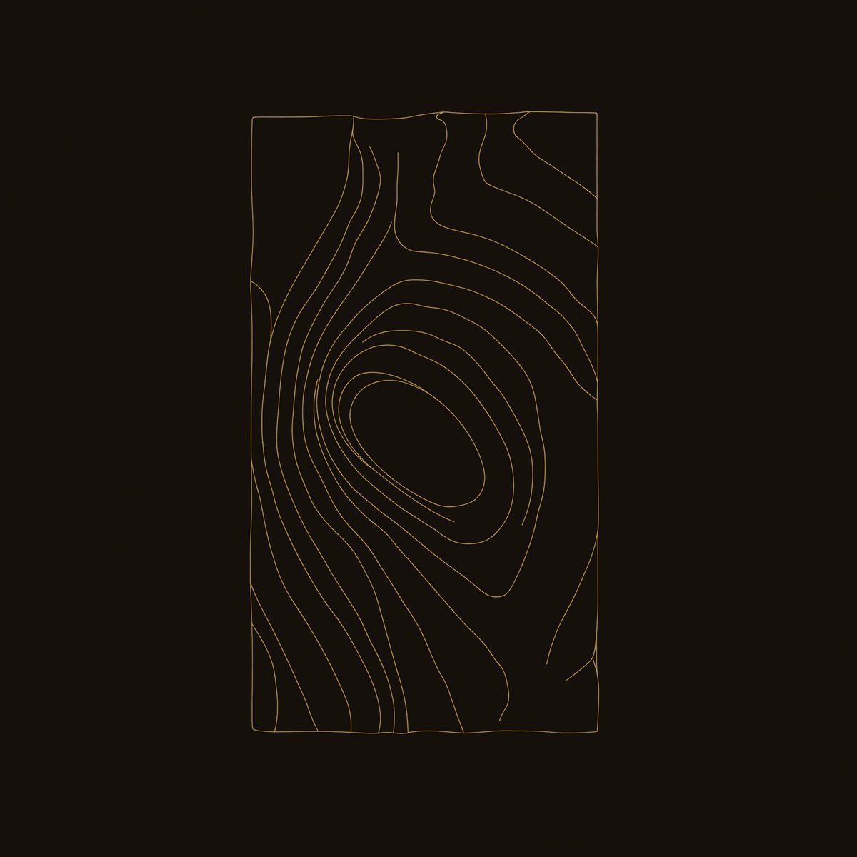 Deep-Relief Spiral Wall Panel in Walnut, Made to Order dimension diagram