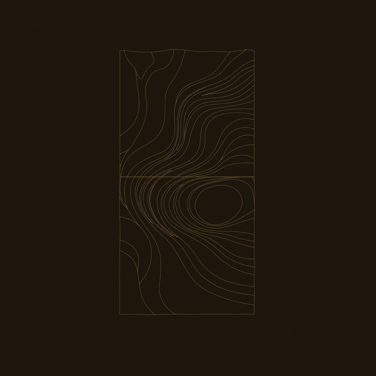 Deepcurrent Walnut Wall Art in Two Carved Panels dimension diagram