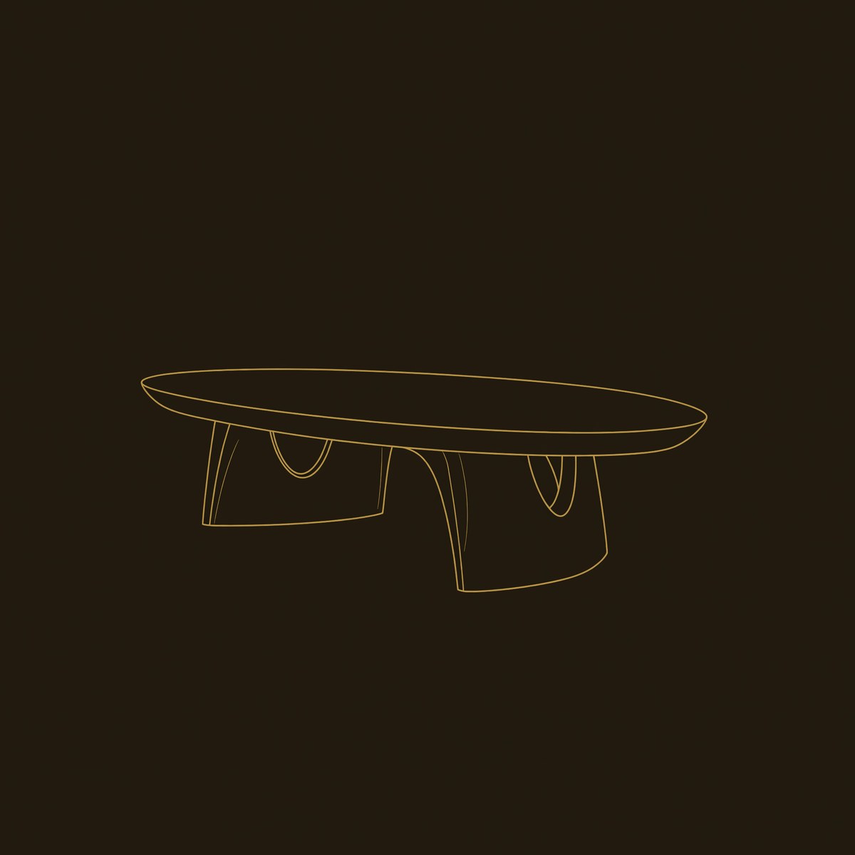 Handcrafted Solid Wood Coffee Table Livingroom Decor Haunted Charm dimension diagram
