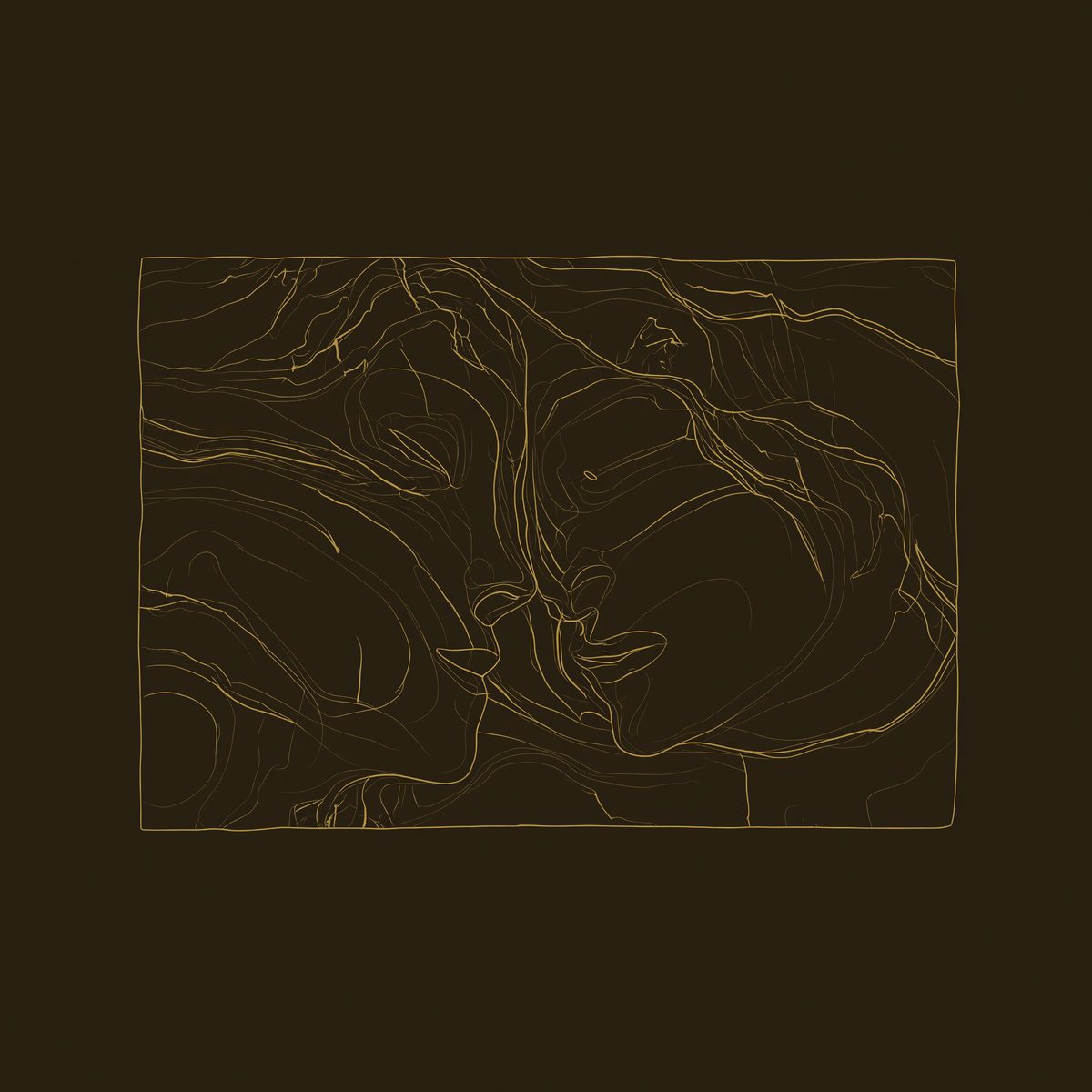 Hushfall Twin Face Wood Wall Sculpture in Deep Relief dimension diagram