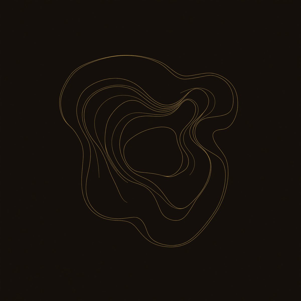 Inward Current, a Carved Walnut Wall Sculpture dimension diagram