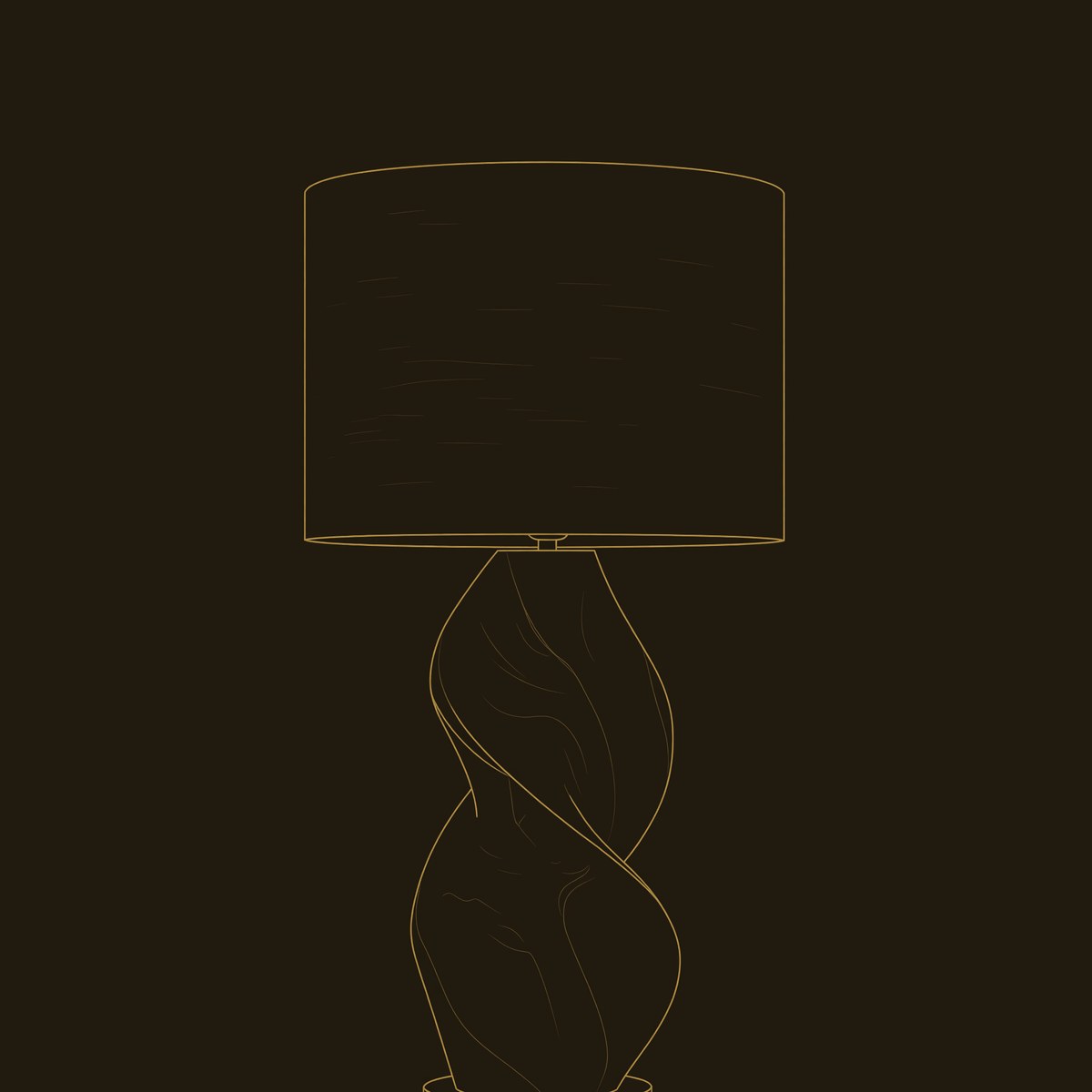 Japandi Decorative Lamp Entryway Hallway Living Room Corner Space dimension diagram