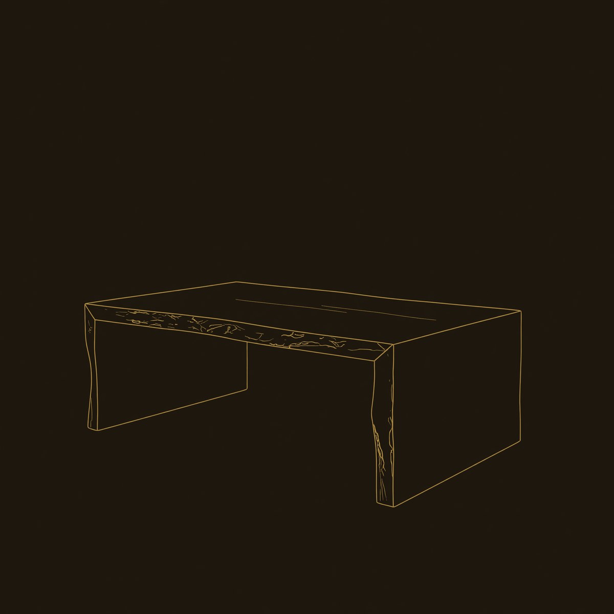 Minimalist Wood Coffee Table For High Ceiling Room dimension diagram