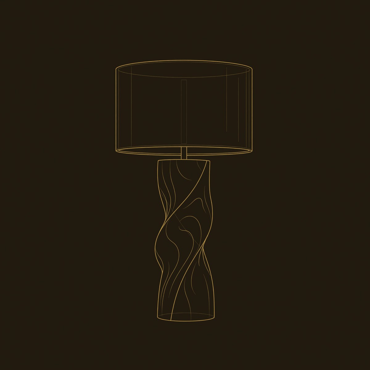 Modern Accent Table Lamp Bedroom Living Room Hotel Room Corner dimension diagram