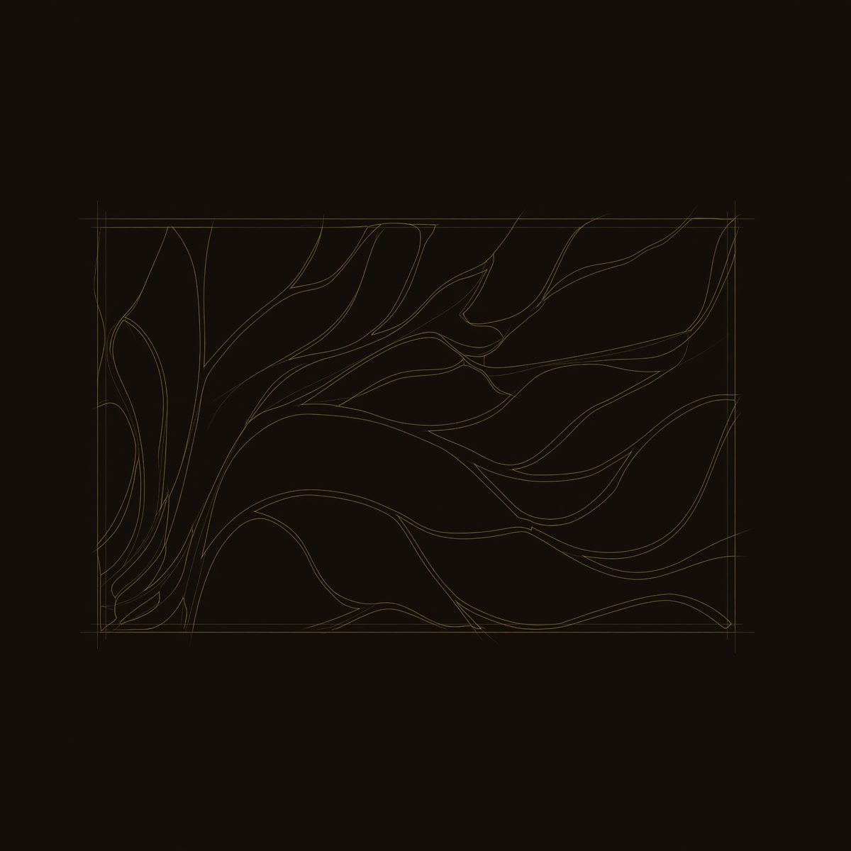 One Teak Slab Carved Into Drifting Leaves, Wall Panel dimension diagram