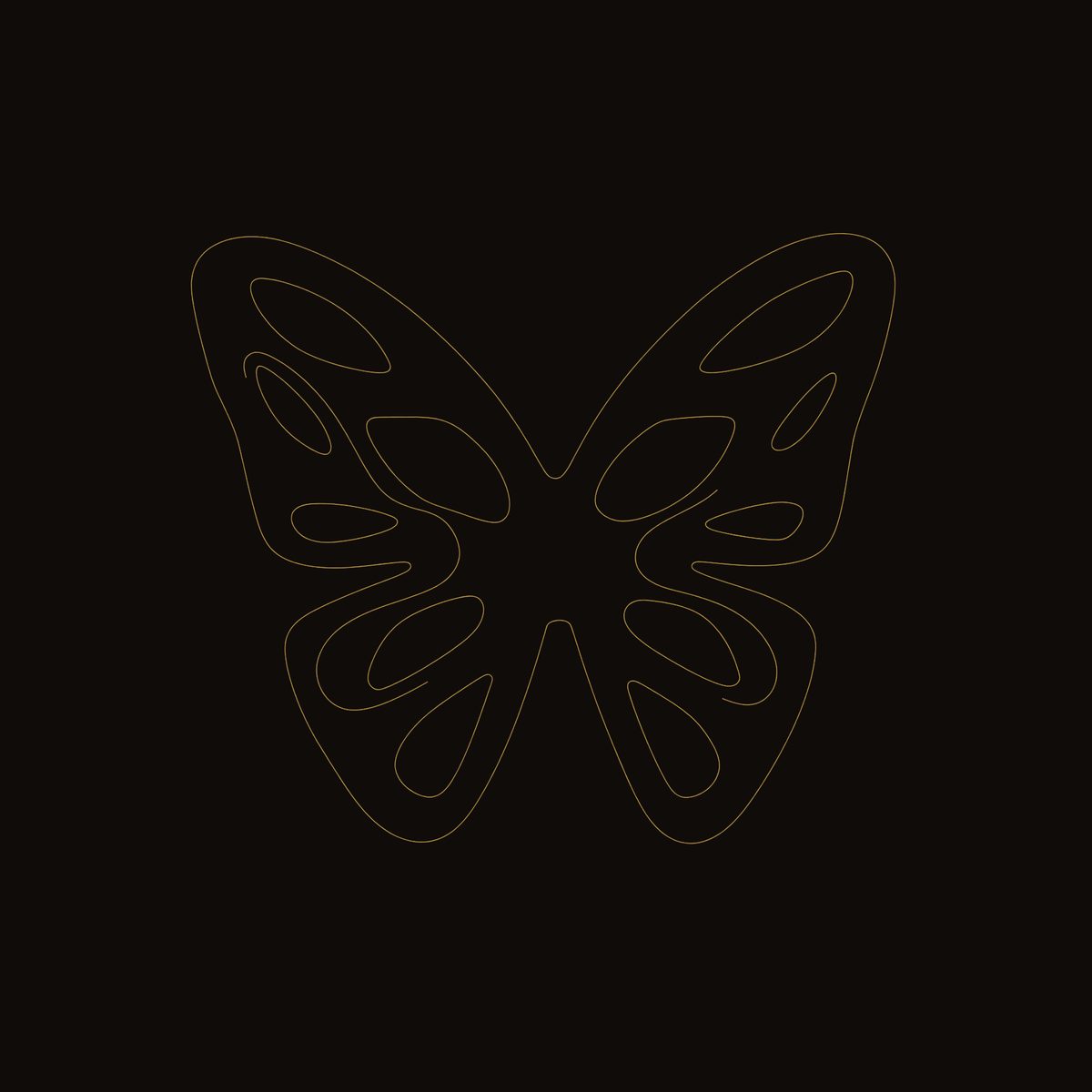Pierced Butterfly Wall Art, Backlit and Made to Order dimension diagram