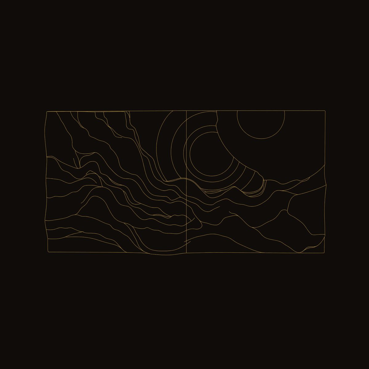 River and Sun in One Walnut Slab, Carved Wall Art dimension diagram
