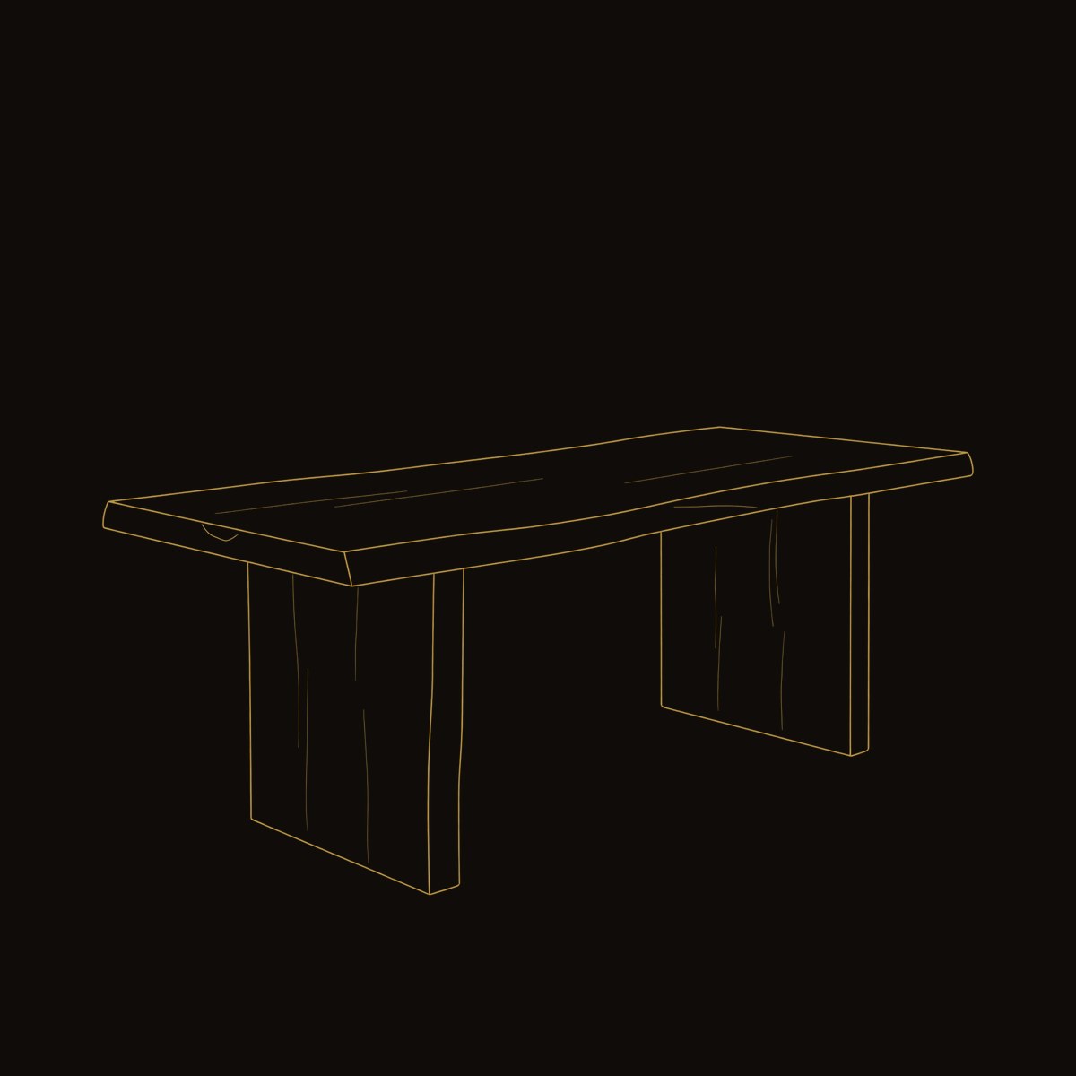 Solid Wood Vanity Desk With Storage Drawers dimension diagram