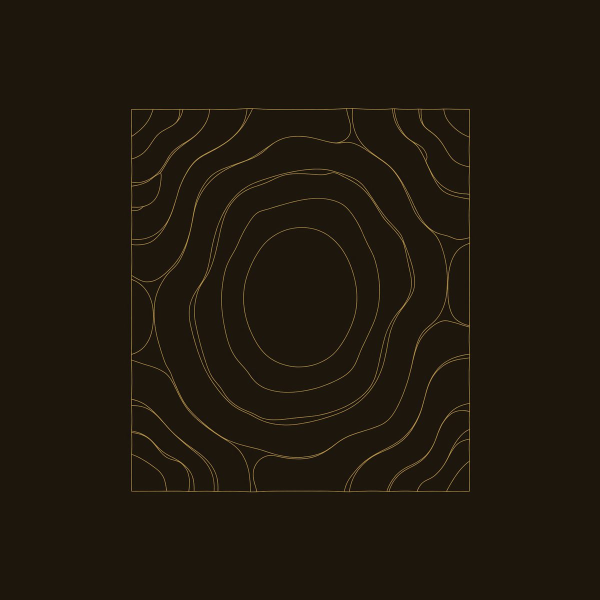 Still Pond Closing Over Stone, Carved Wood Relief dimension diagram
