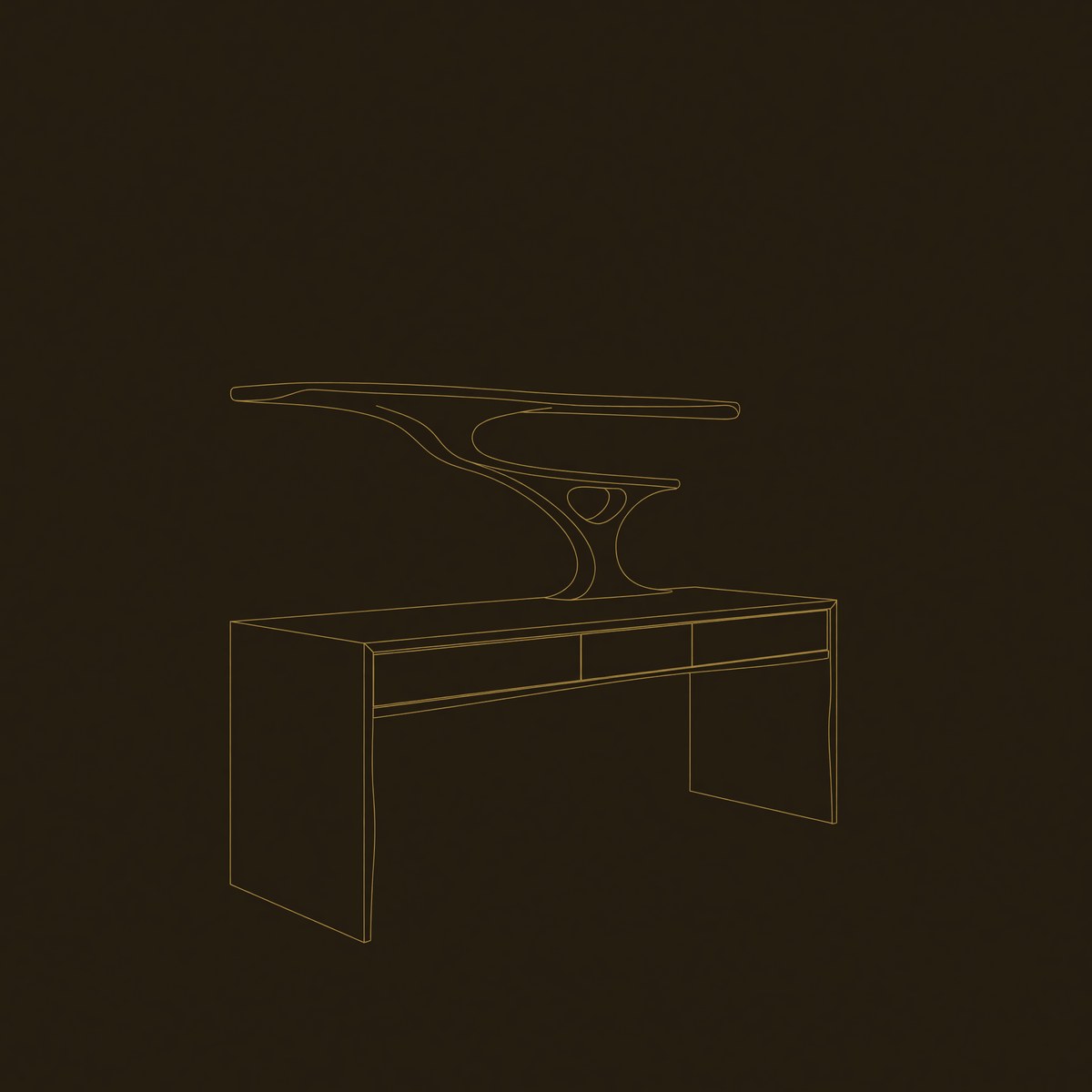 Wall Mounted Wood Desk With Upper Shelves For Home Office dimension diagram