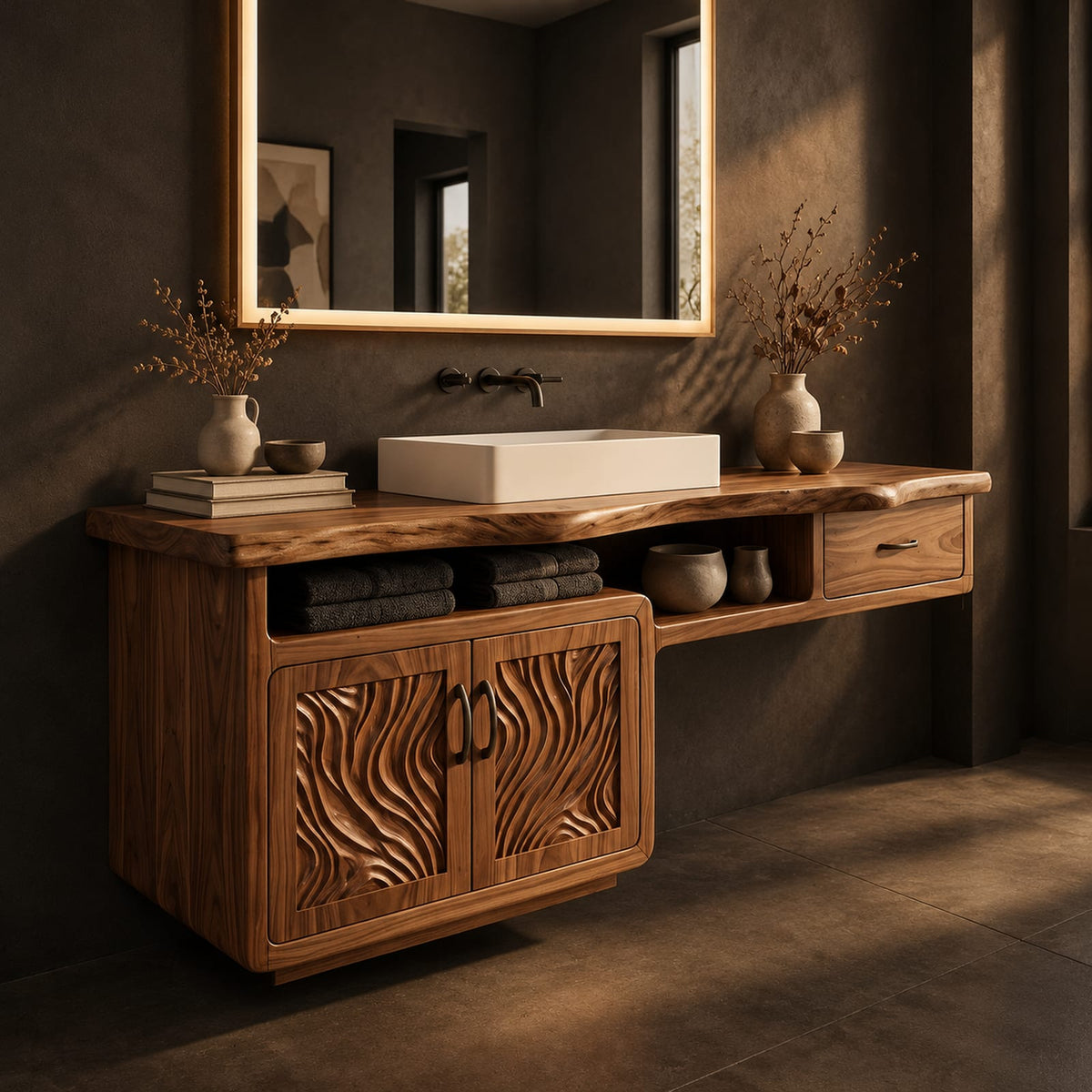Natural wood grain detail