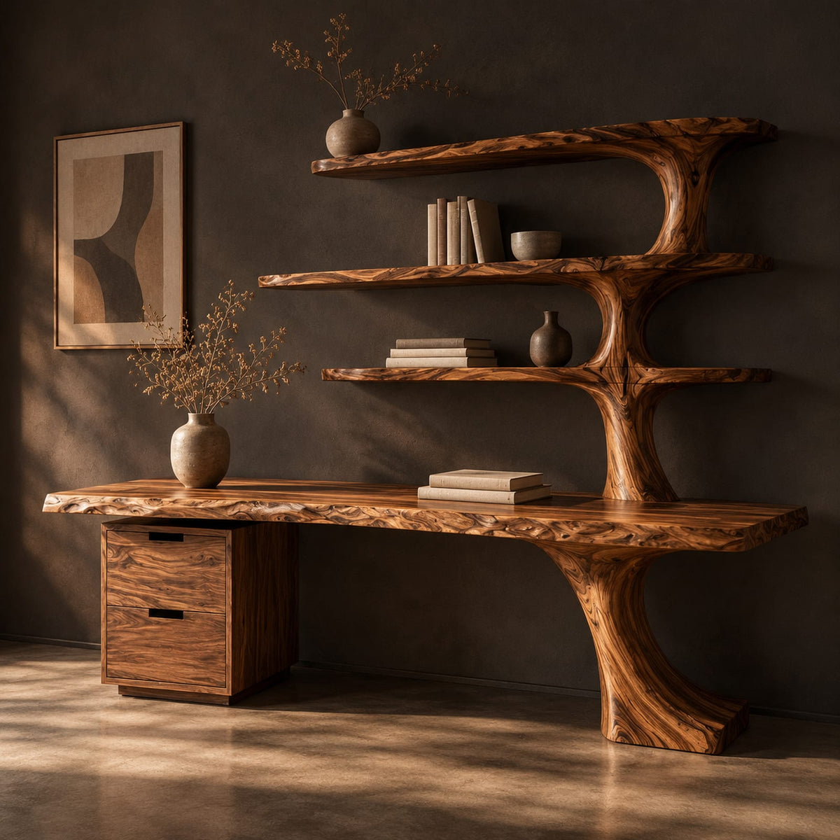 Natural wood grain detail
