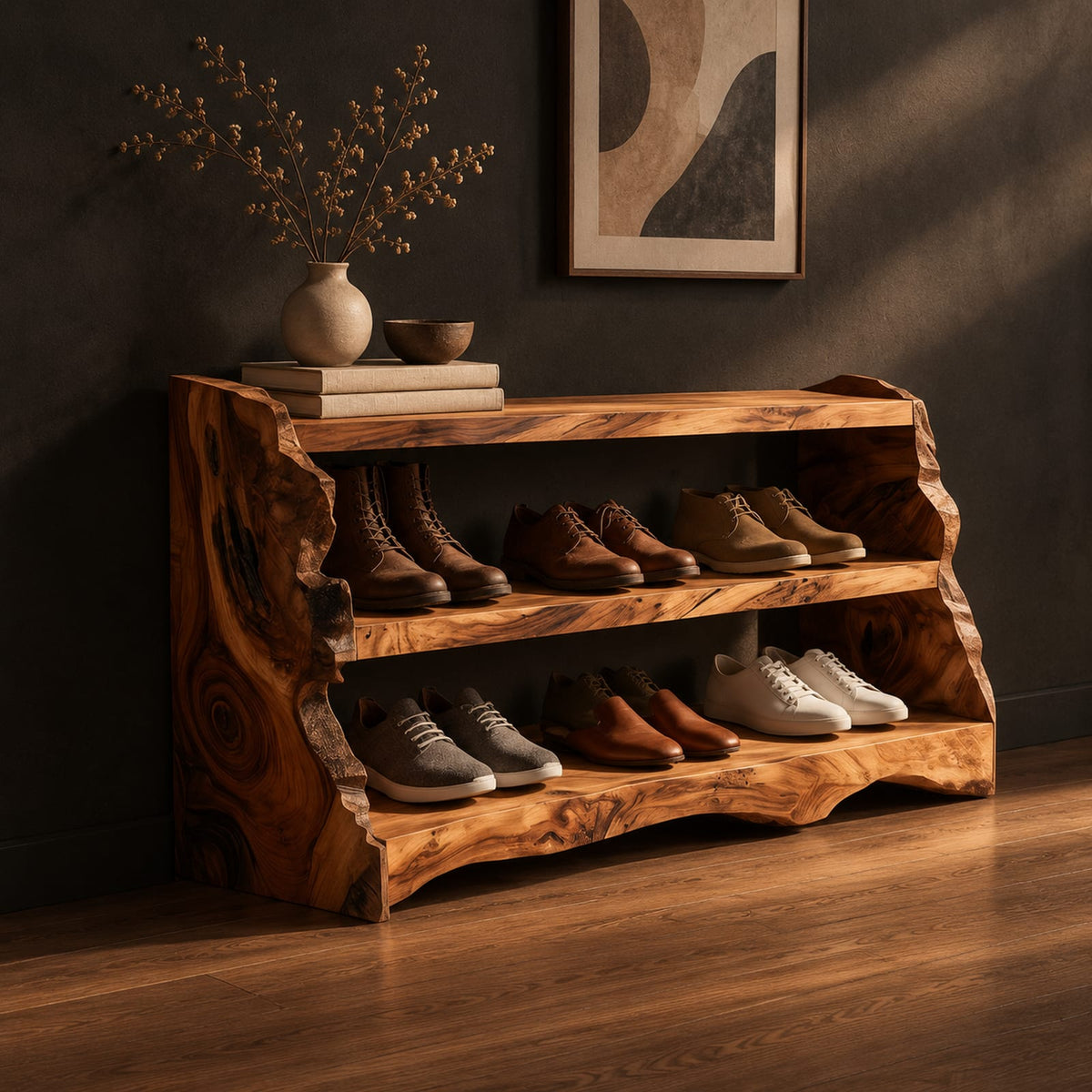 Natural wood grain detail